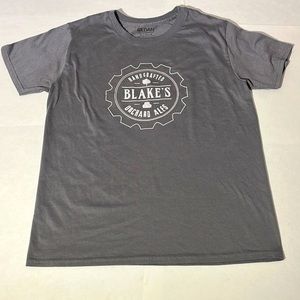 Blake's handcrafted orchard ales cider beer t-shirt medium gray